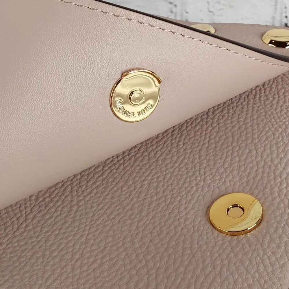 'MICHAEL KORS' 'HOLLY' LEATHER STUDDED CROSSBODY BAGw/MK DUST BAG 2-PIECE SET - Picture 6 of 16